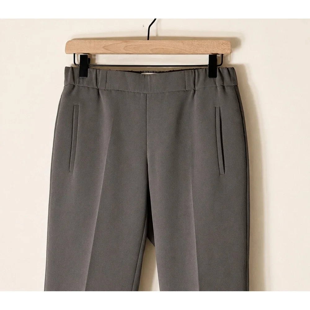 Aritzia Wilfred Darontal Pants Women Size 0 Gray Tapered Pull On Trousers